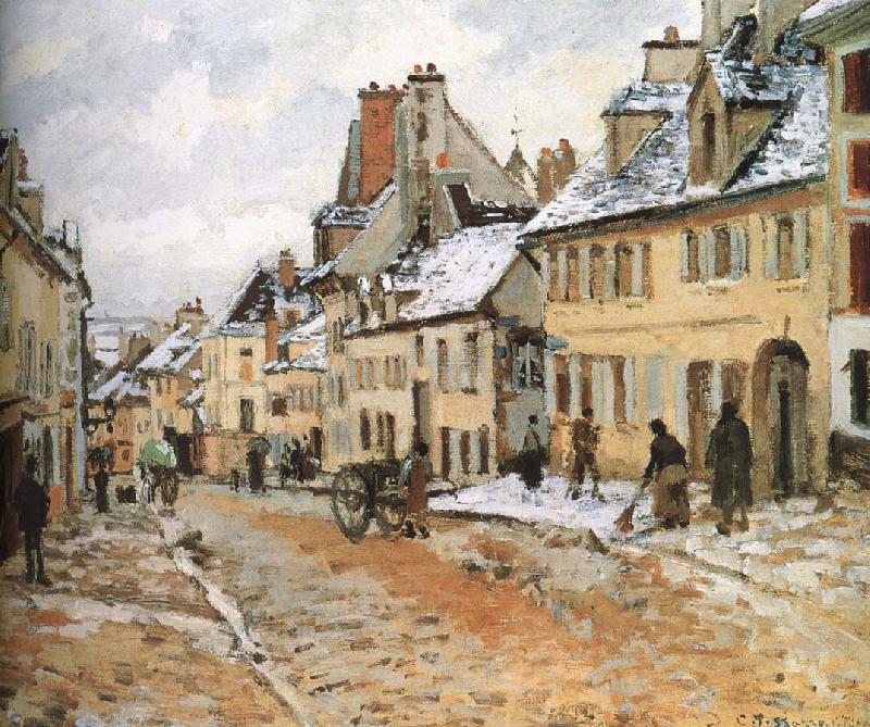 Camille Pissarro Pang map of snow Schwarz oil painting picture